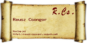 Reusz Csongor névjegykártya